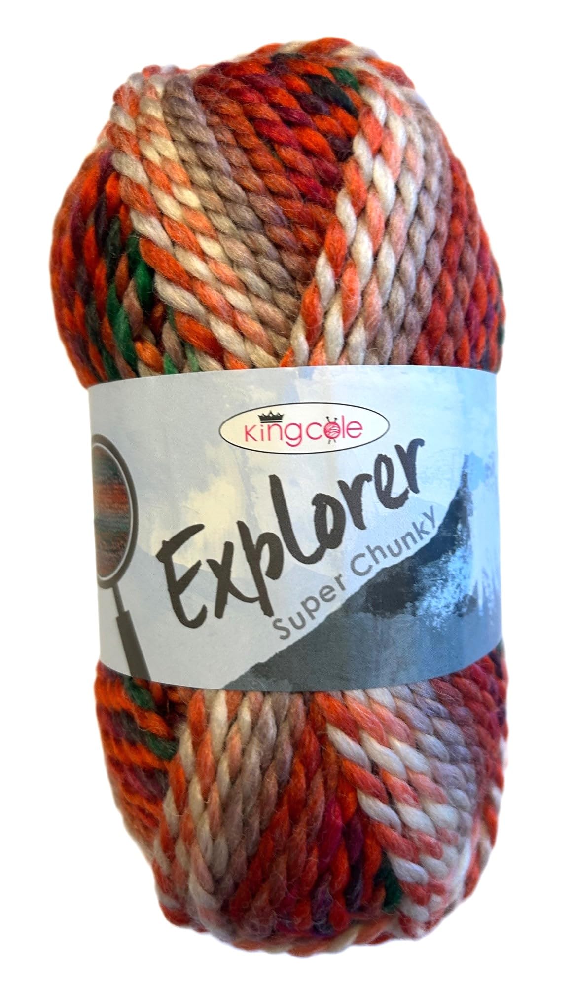 King Cole 1784308 Explorer Super Chunky Burton Yarn - 80M, 100g
