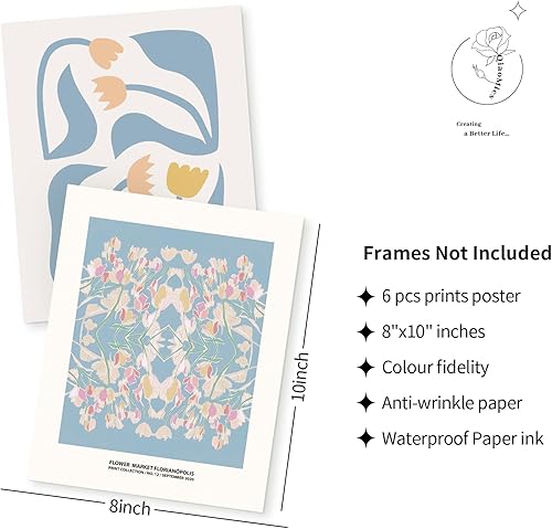 Miniatura 3 de QIAOMICS Arte de pared (N, 8 x 10 pulgadas)