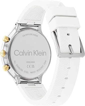 Calvin Klein Analogue Multifunction Quartz Watch for women Collection Energize with Stainless Steel or Silicone bracelet