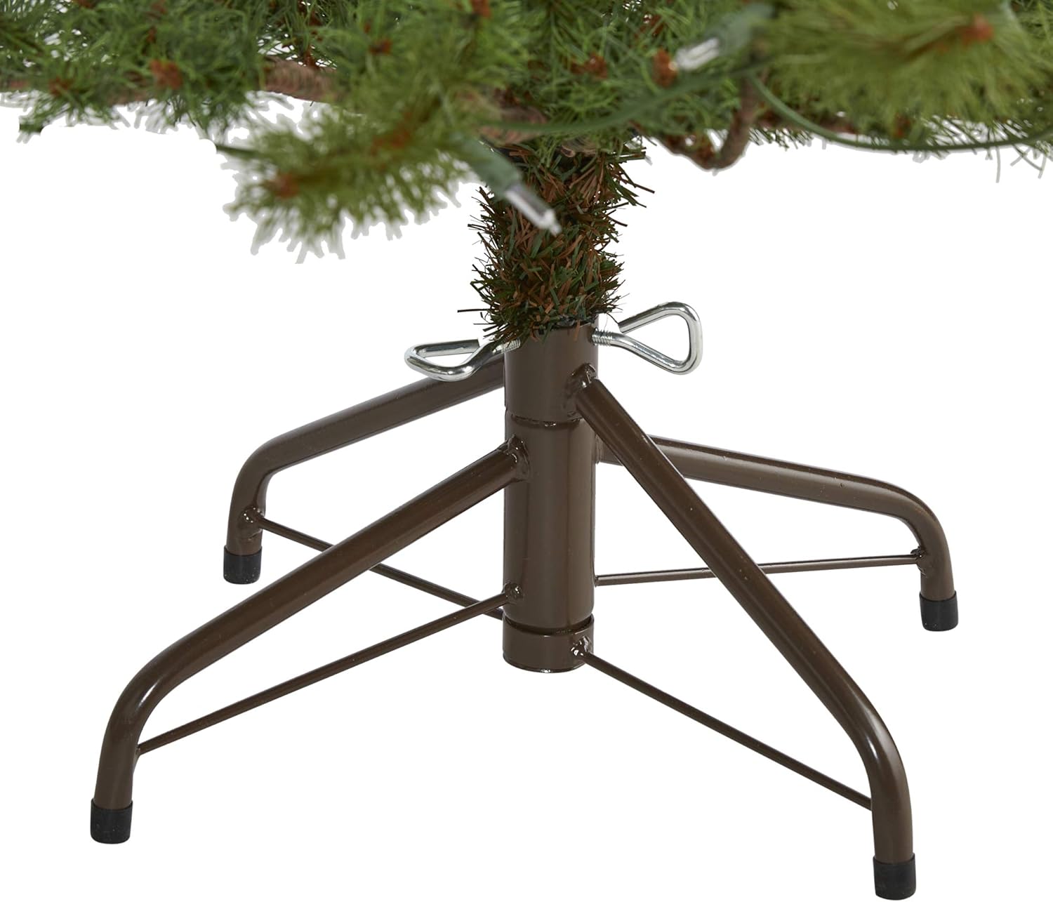 Nearly Natural 4ft. Vancouver Mountain Pine Artificial Christmas Tree with 100 Clear Lights and 374 Bendable Branches