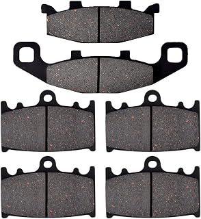 KYN para Kawasaki ZZR 1100 (ZX 1100 C1-C3) 1990 1991 1992 ZZR1100 ZX1100 Motorcycle Front Traar Brake Pads Organic DiscKYN preto FA158+FA158+FA129