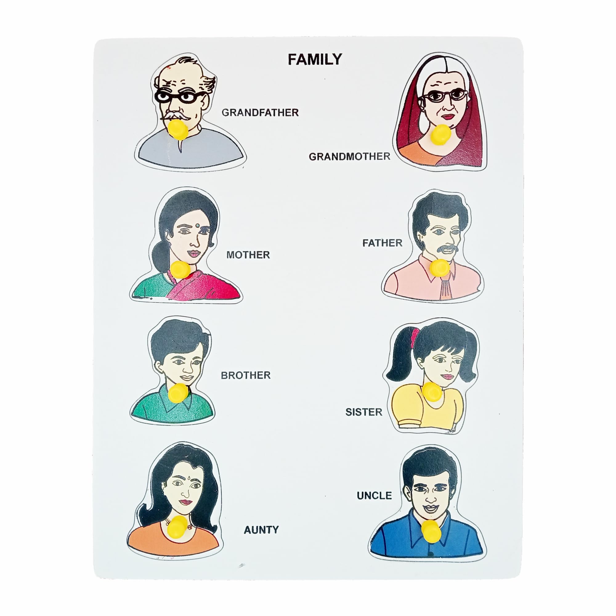 Tantrums Preschool Family Puzzle for Learning Various Family Members with Pictures | Education Puzzle Learning Aid for Kids (Multicolor) (B09Q17Q7CD) Amazon Price History, Amazon Price Tracker