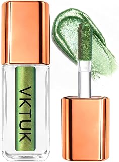 Chameleon Liquid Eyeshadow, Multi-Dimensional Metallic Color Shifting Eye Makeup, High Shine Pigmented Long Wear Smudge-Proof Shimmer Eyeshadow for Glam Looks，3#