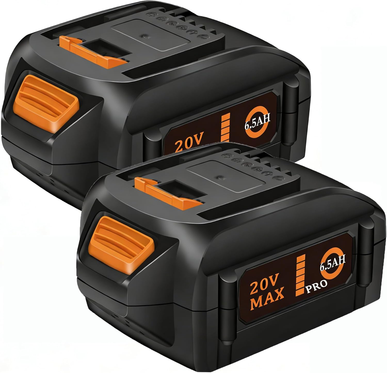 Replacement for Worx Battery 20V 6.5Ah - High Capacity Lithium-Ion Battery Pack Compatible with Worx 20V Series Tools