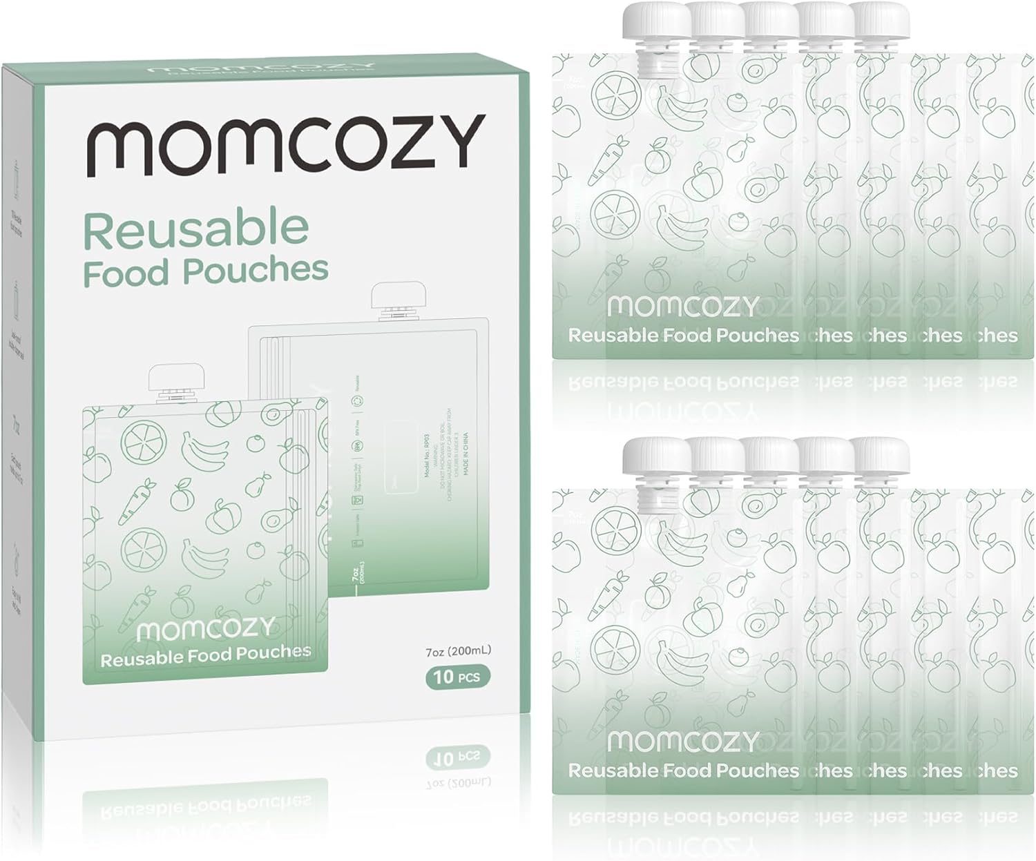 Momcozy Reusable Baby Food Pouches for Toddlers