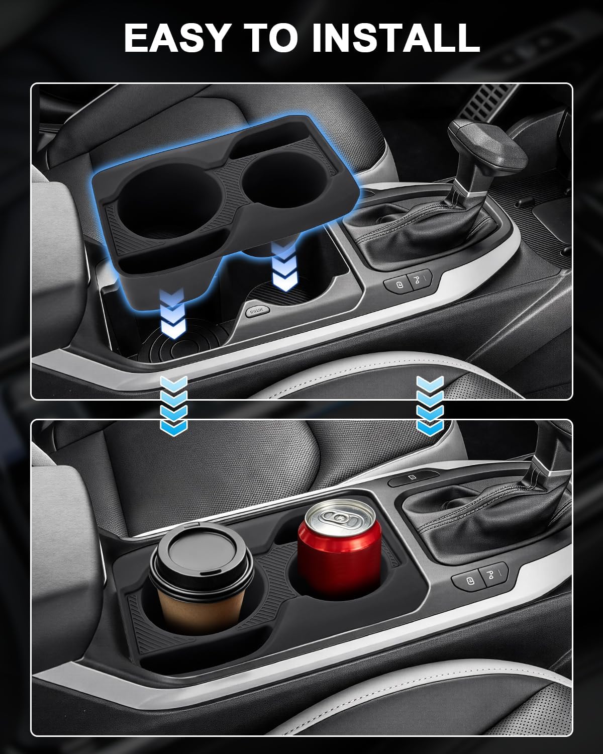 Silicone Cup Holder Inserts for 2025 Kia K4 2026 Accessories