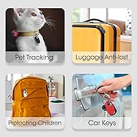 Vista 6 de Smarttag2 Soporte Compatible con Samsung Galaxy SmartTag2, Funda de Silicona Suave Protección Integral Contra Rayones y Caídas, con Llavero Adecuado