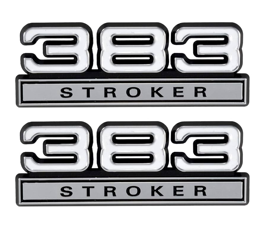 Amazon.com: 383 Stroker 6.2L Engine Emblems Badges White