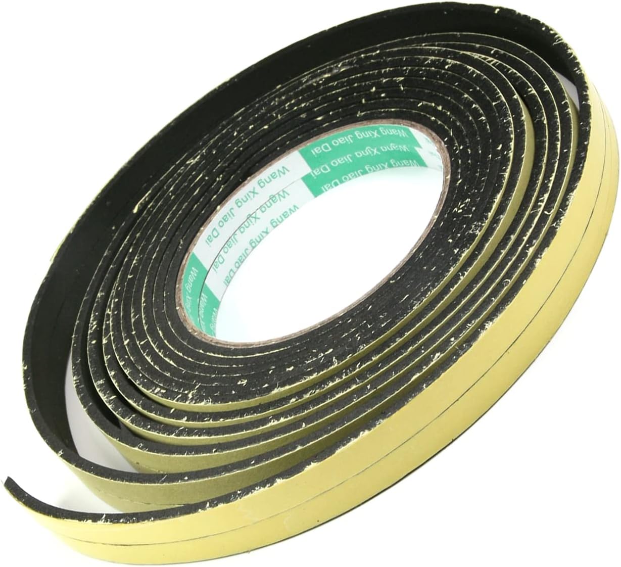 Othmro 2 Rolls Weather Stripping Insulation, 13 Feet x 0.3 Inch W x 0.12 Inch THK, Black Polyurethane Foam, for Window & Door