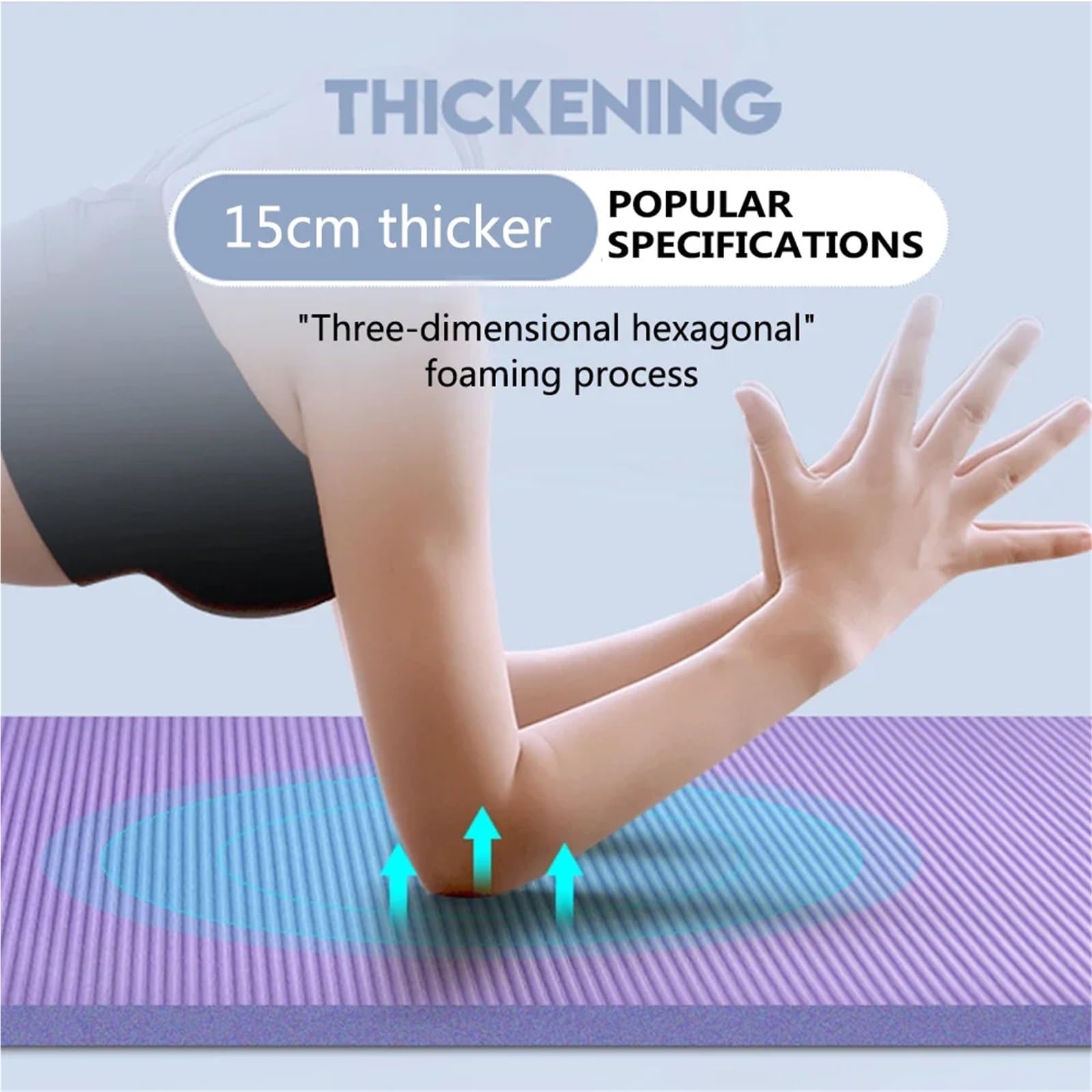 Tappetino yoga spesso 10mm 15mm coperta antiscivolo palestra di casa sport Esterilla salute tappetini fitness for dimagrire