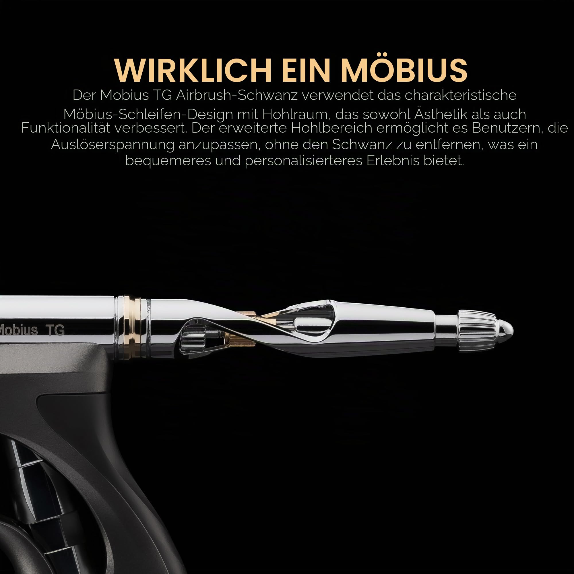 Gaahleri Premium-Serie Airbrush Mobius-Trigger – Präzisions-Double-Action-Airbrush für Modellbau, Gundam, Gunpla, Mecha, Miniaturen & künstlerische Illustration