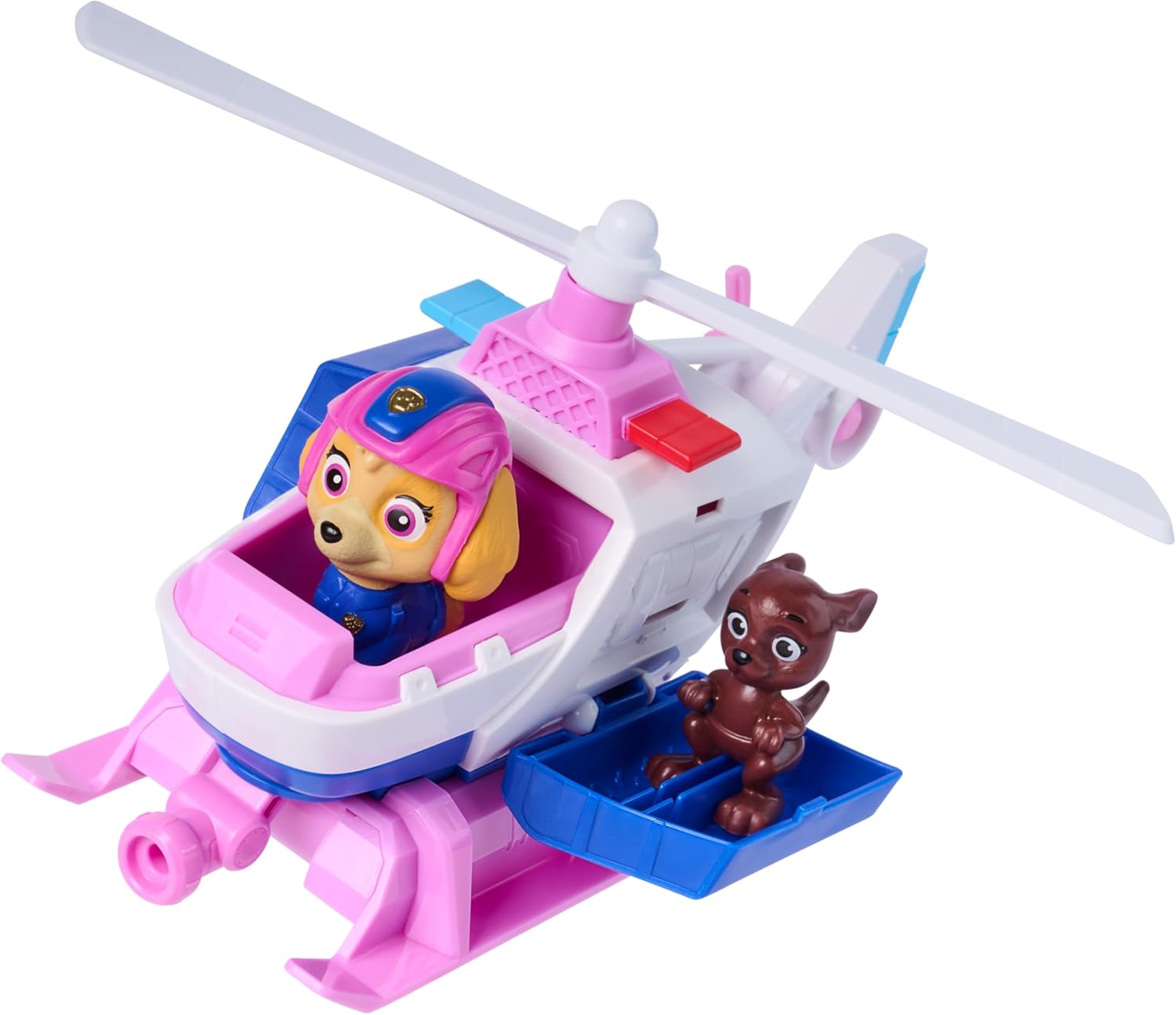 Paw Patrol: Search & Rescue, Skye Rescue Helicopter with 2 Figures, Hero Helicopter Toy with Pull-Back Action, Kids Toys for Boys & Girls Ages 3+