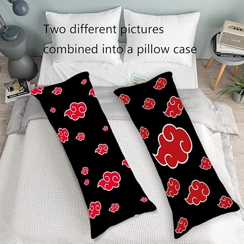 Anime Cool Red Cloud Body Pillow Case Cover Decorative Pillow Case Bedding Double Sided 20"X54" Extra Long Pillow Cover With Zipper Pillowcases #TOP3