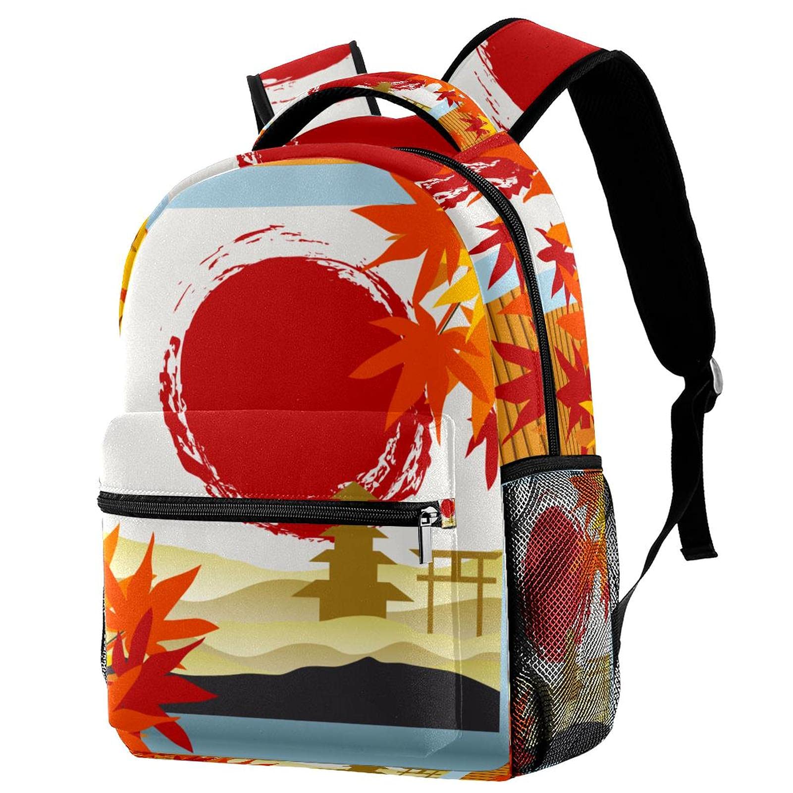 Sac à dos géométrique carré répété noir et blanc au design décontracté chic - 7