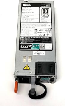 UpBright New 2000W EPP 80+ Plus Power Supply Compatible with Dell D2000E-S0 DPS-2000EB A MVP7C VWWF1 J5WMG Z2000E-S1 T8MTC 39K3H W1R7V PowerEdge FX2 FX2S C4130 C6400 R640 R740xd R7425 R840 R940 Server