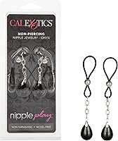 Vista 5 de CalExotics Novedades, juego de pezón, joyería sin perforación, cristal/transparente vidrio/transparente