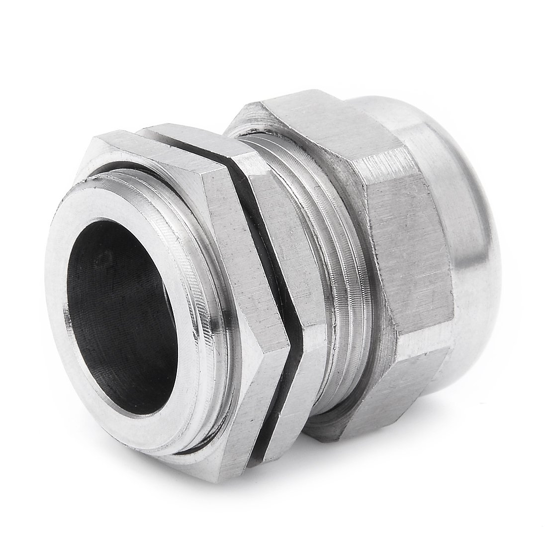 Aexit M28 * 1.5 Metalowe wodoodporne złącze Łącznik Dławik kablowy z nakrętką zabezpieczającą(M28*1.5 écrou fixation connecteur imperméable métal presse-étoupe farce