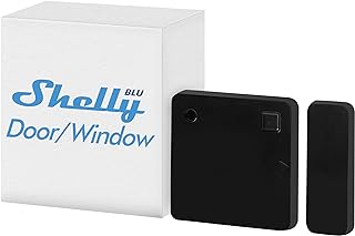 Shelly Blue Door/Window Black – Smart Alarm with Bluetooth Motion Sensor, Home Security, Detector with Remote Control, Ale…