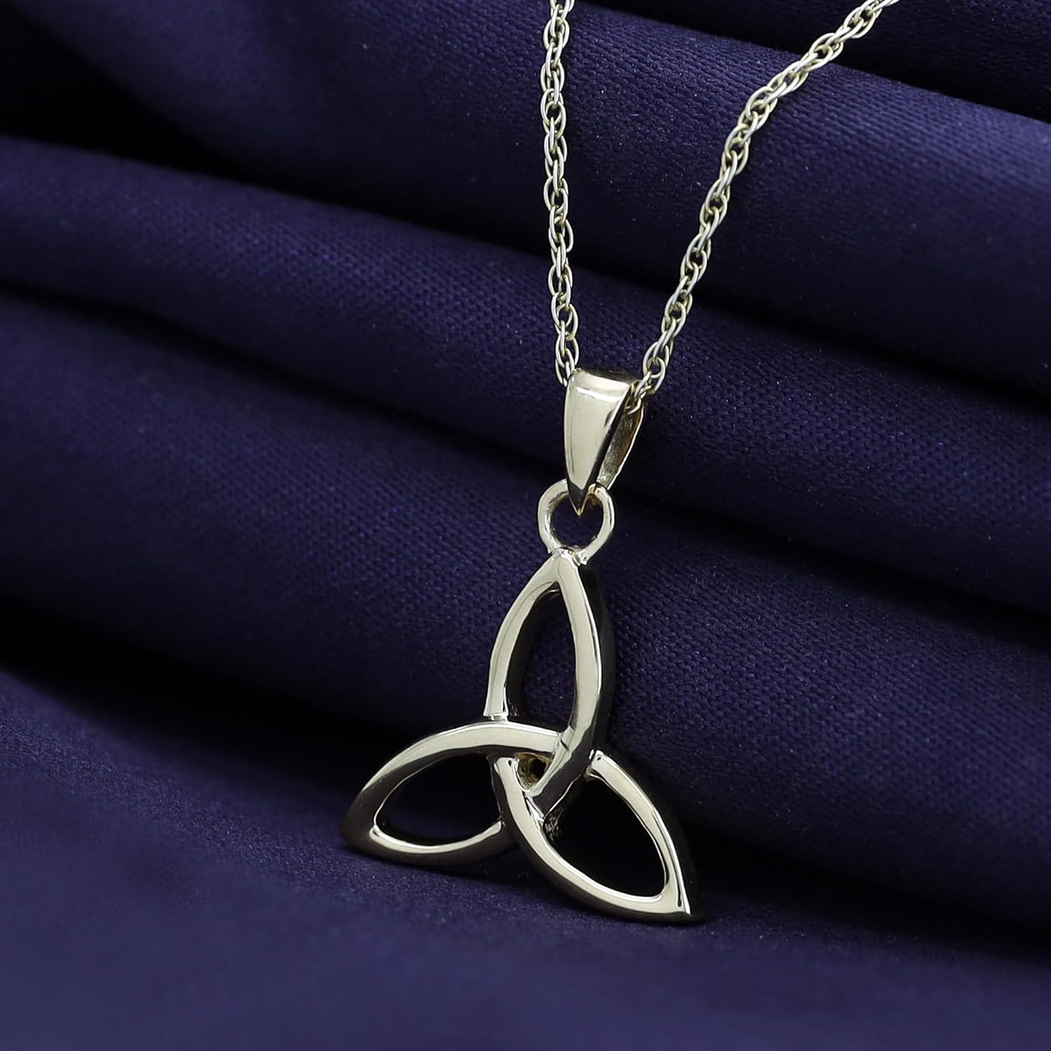 AFFY Celtic Trinity Knot Pendant Necklace In 14K Gold Over Sterling Silver - Image 3