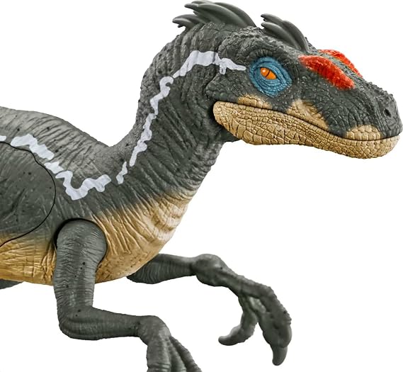 Jurassic World Raptor Dinosaur Jointed Toy, Gift +4 Years (Mattel HNC11)