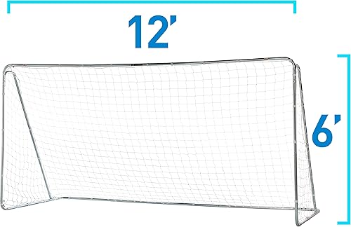 Miniatura 6 de Franklin Sports Franklin Sports Competition Soccer Goal  Soccer Net  Soccer Goal for Backyard  Steel Construction  12 Ft by 6 Ft