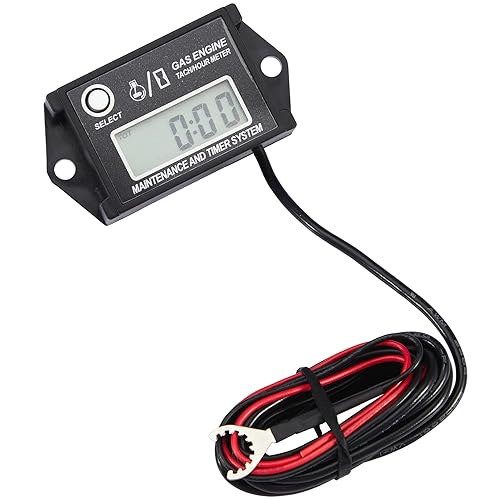 Miniatura 9 de Tacómetro digital pequeño tacómetro medidor de horas de trabajo temporizador de trabajo contador de RPM para motos de nieve esquís moto moto go kart
