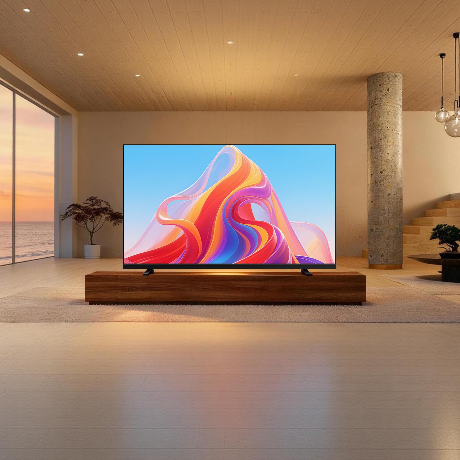 coocaa 32 Zoll Fernseher, 80cm, Smart TV mit Superior QLED Tech, HDR10, HLG, 1.5GB RAM für flüssiges Streaming, Dolby Audio, Triple Tuner DVB-T/-T2/-C/-S/-S2 CI+, Bluetooth 5.1, 32CTQH38Z, 2026
