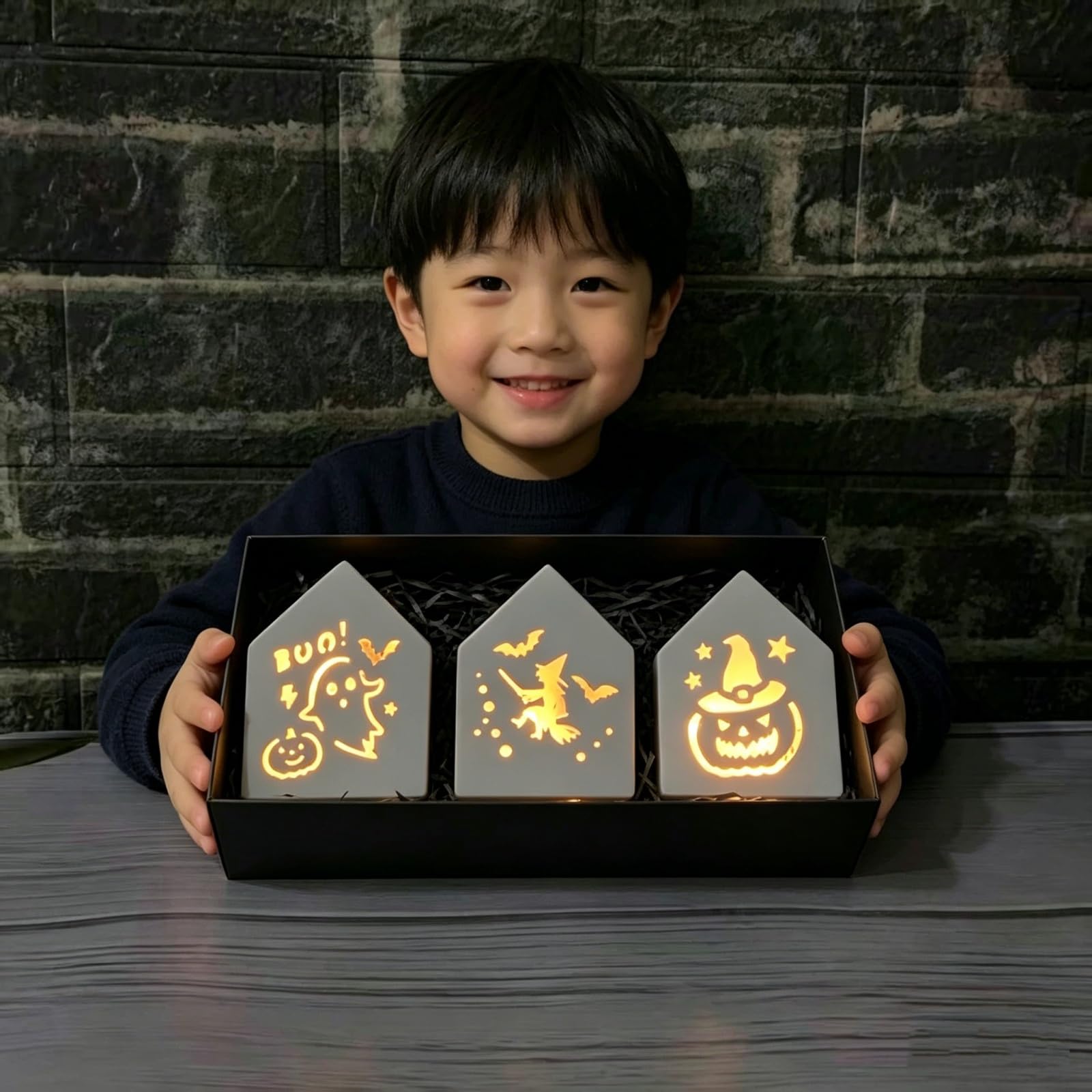 Juego de moldes de silicona para Halloween, 4 unidades, para decoración ambiental de Halloween