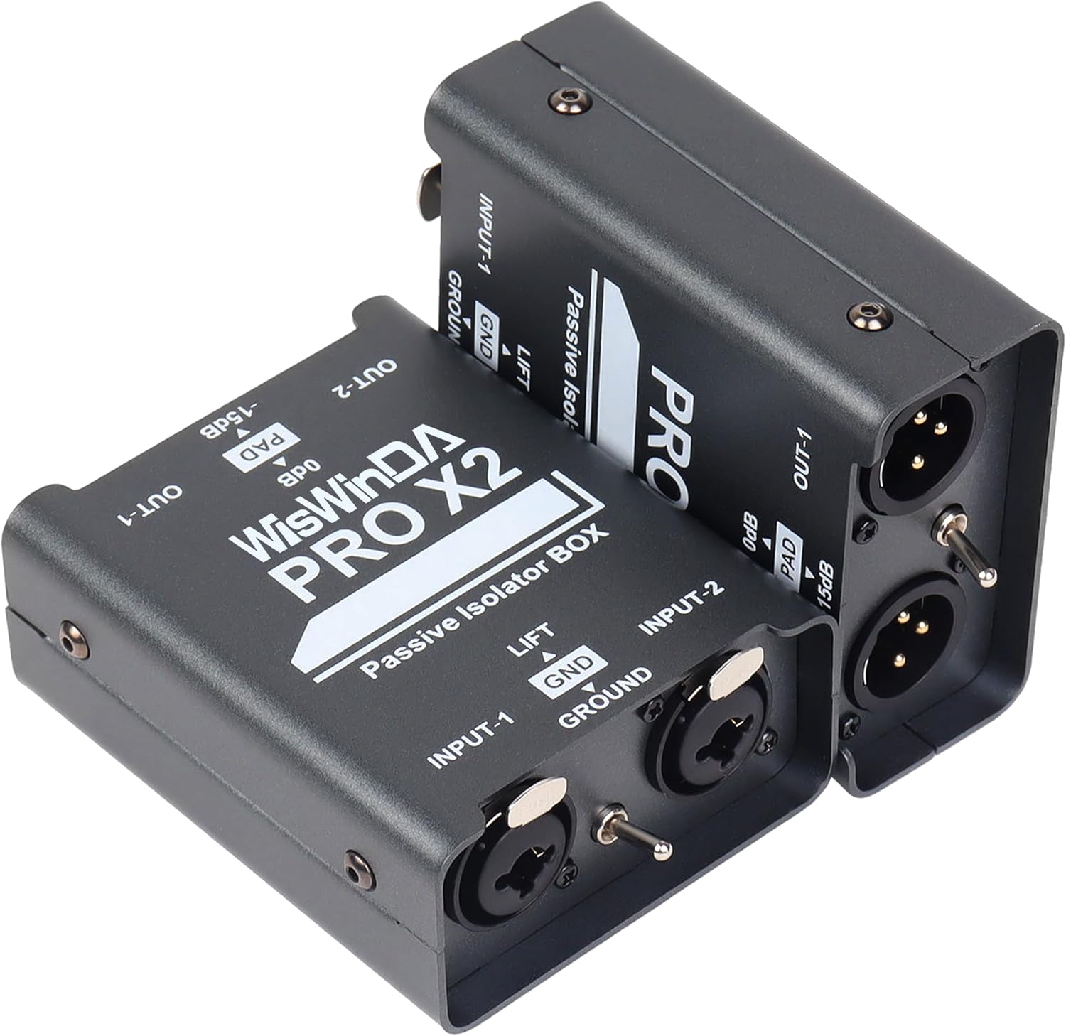 Amazon.com: WisWinDa 2Channels XLR/TS/TRS Passive Hum Eliminator Box ...