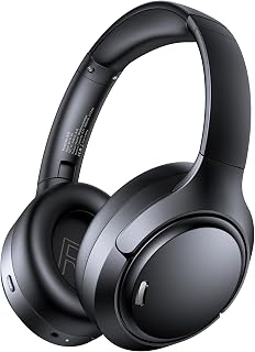 TAGRY A18 ANC Bluetooth 6.0 Over-Ear Headphones: 120H Playtime, 6-Mic ENC Calls, Hi-Res Audio, Low Latency for Travel Work