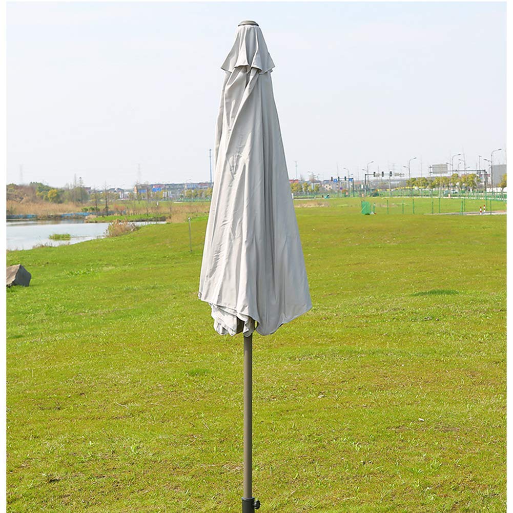 Parasol ogrodowy z korbą aluminiową 2,7 m, parasol z uchylnym baldachimem, w wersji standardowej, składany z korbką, na balkon, taras, parasol ogrodowy, osłona przeciwsłoneczna