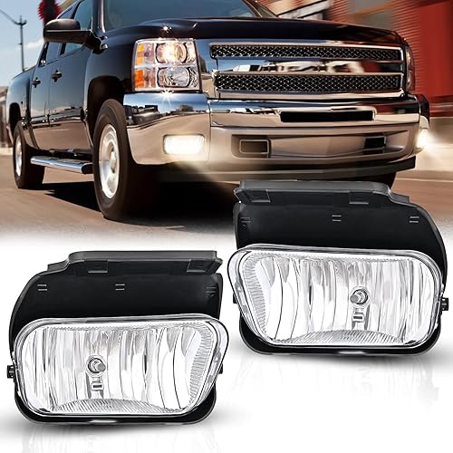 Nilight Conjunto de luz antiniebla compatible con Chevy Silverado 1500 2500 3500 2002 2004 2005 2006 2007 Chevy Silverado 1500 2500 3500 2002-2006