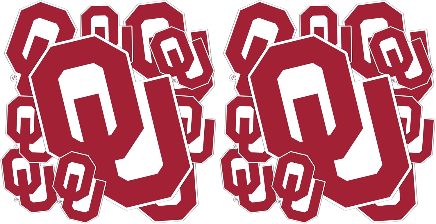 Desert Cactus University of Oklahoma Sticker Sooners Vinyl Decals Laptop Water Bottle Car Scrapbook Sheet T3 (Type 3-1) (Pack of 2)