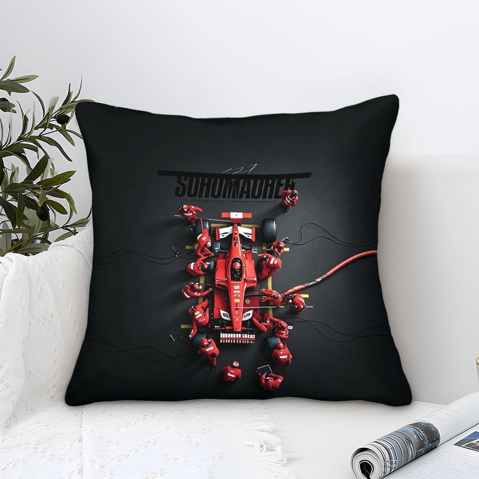 Xiaopangxy Formulaa Racing-2 Formulaa Racing Throw Pillow Cover 45X45cm, Pit Stop Pillow Cases Cushion Cover For Living Room Couch Sofa Home Decor