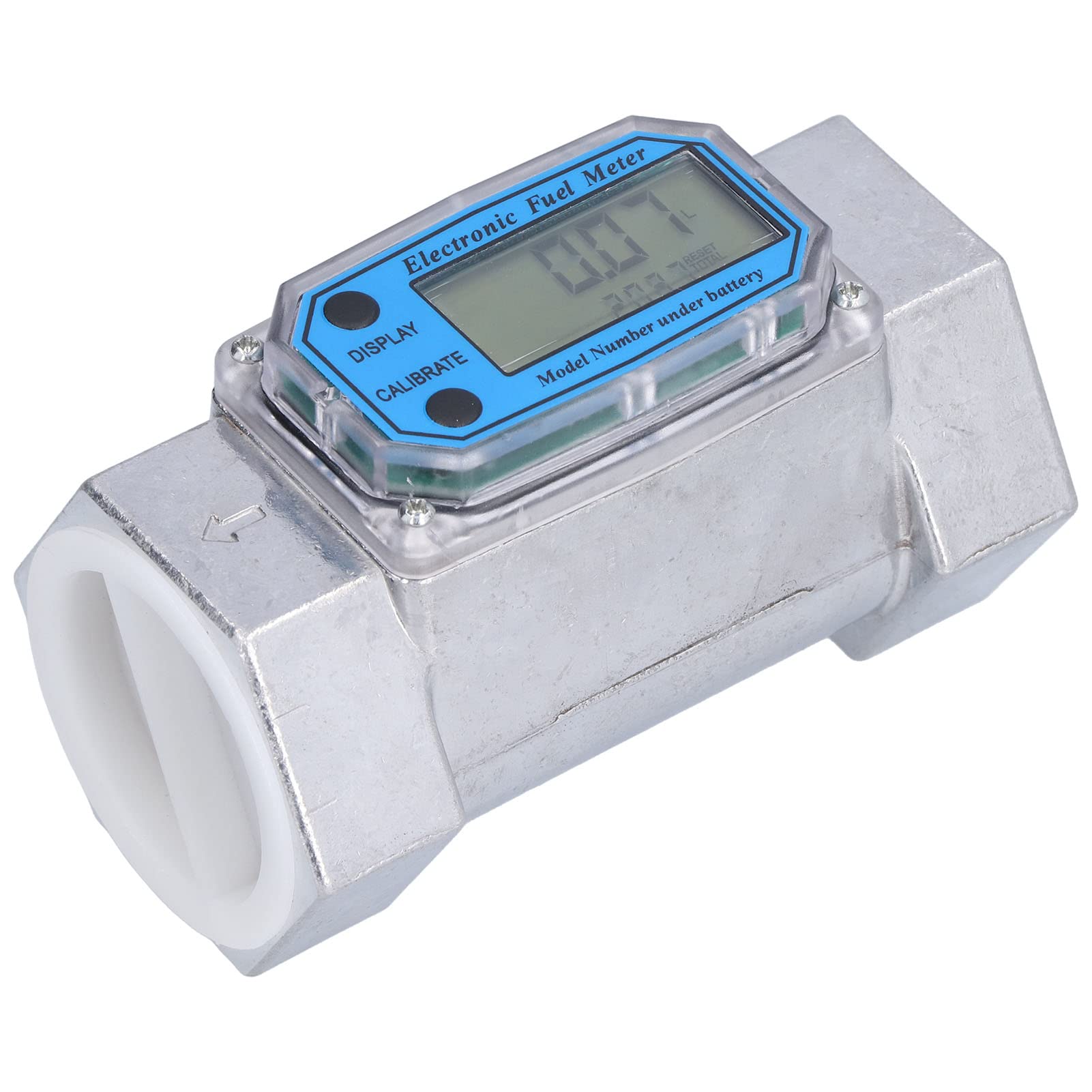 Generic Medidor de Flujo de Turbina Diseño Modular Medidor de Flujo de Gasóleo y Digital Electrónico 2 Pulgadas Fácil de Reemplazar para Automatización Industrial LLW‑50