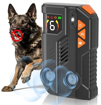Anti Barking Device for Dogs with AI Detection IPX6 Rechargeable 6x3 Levels