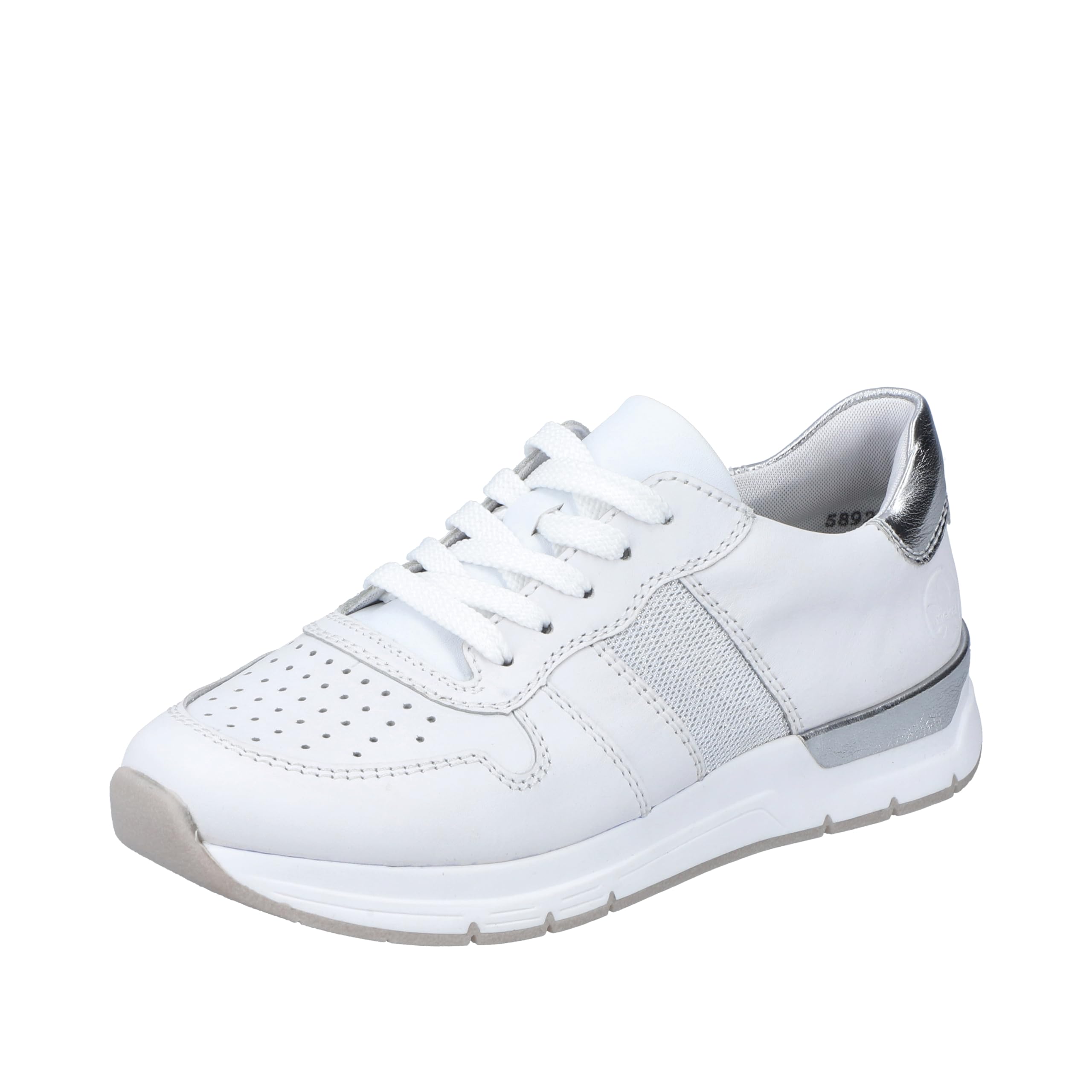 Rieker Women's 58921 Lace-Up Shoes, White, 40 EU