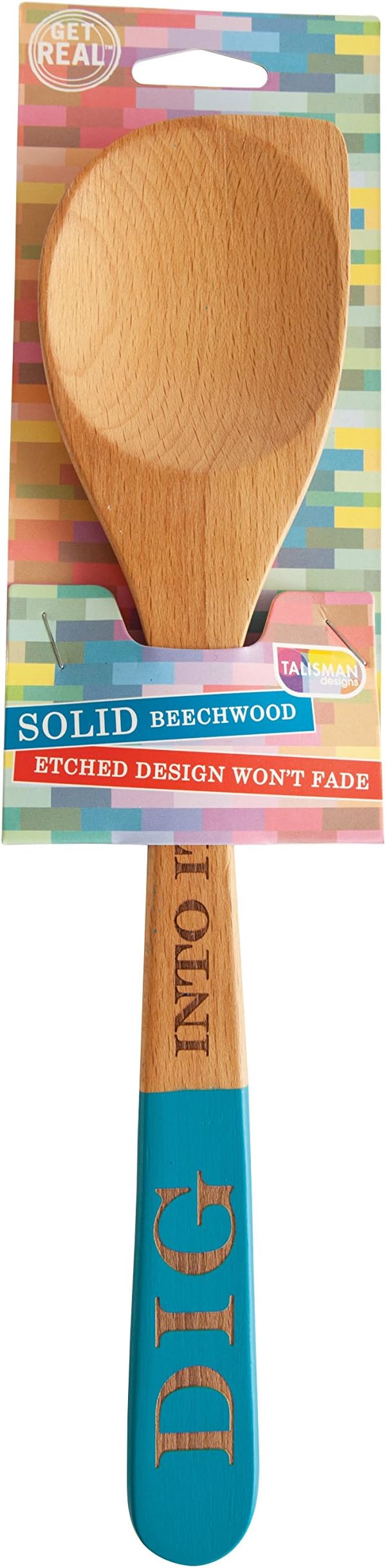 Talisman Designs Beechwood Corner Spoon, Dig Into It