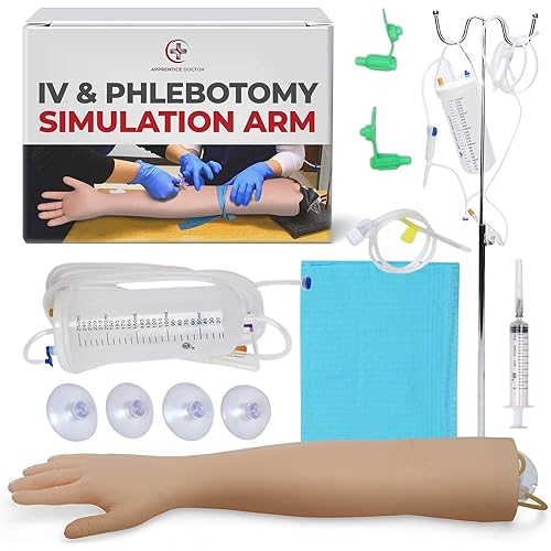 The Apprentice Doctor Phlebotomy Practice Kit – Training Arm for Venipuncture & IV Simulation – Perfect for Medical Students, Nursing Training & Phlebotomy Skill Development