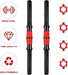 2pcs Dumbbell Bars Adjustable Dumbbell Handle Bars Weightlifting Accessories for Training Sport Workout Gym