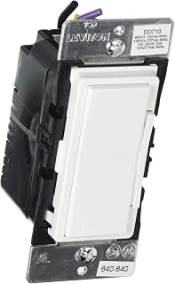Leviton DD710-BLZ Decora Digital 0-10V Dimmer and Timer with Bluetooth Technology, White/Ivory/Light Almond