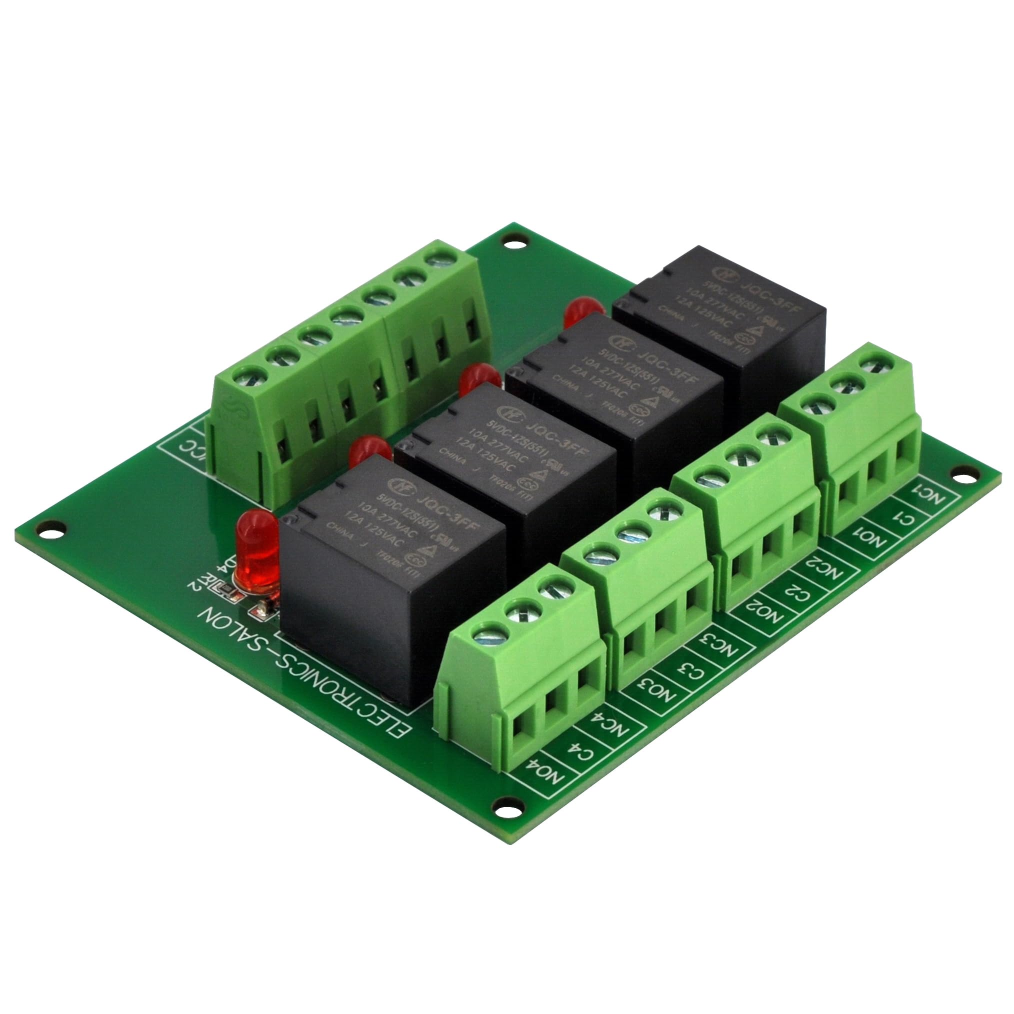DPDT Signal Relay Module ELECTRONICS-SALON Bistable/Latching DPDT 8 Amp Power Relay Module, DC12V Coil, RT424F12, ELECTRONICS-SALON D-151, ELECTRONICS- SALON MD-D151/12V-1 8 Channel Relay Module - View #5