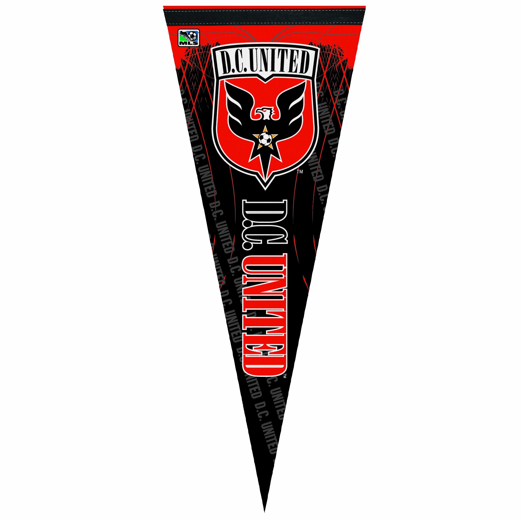 MLS DC United 12-by-30 Inch Premium Quality Pennant