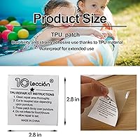 Vista 6 de Paquete de 30 parches de colchón de aire de TPU, kit de reparación de parches de piscina para decoraciones inflables, casa de rebote, piscinas sobre