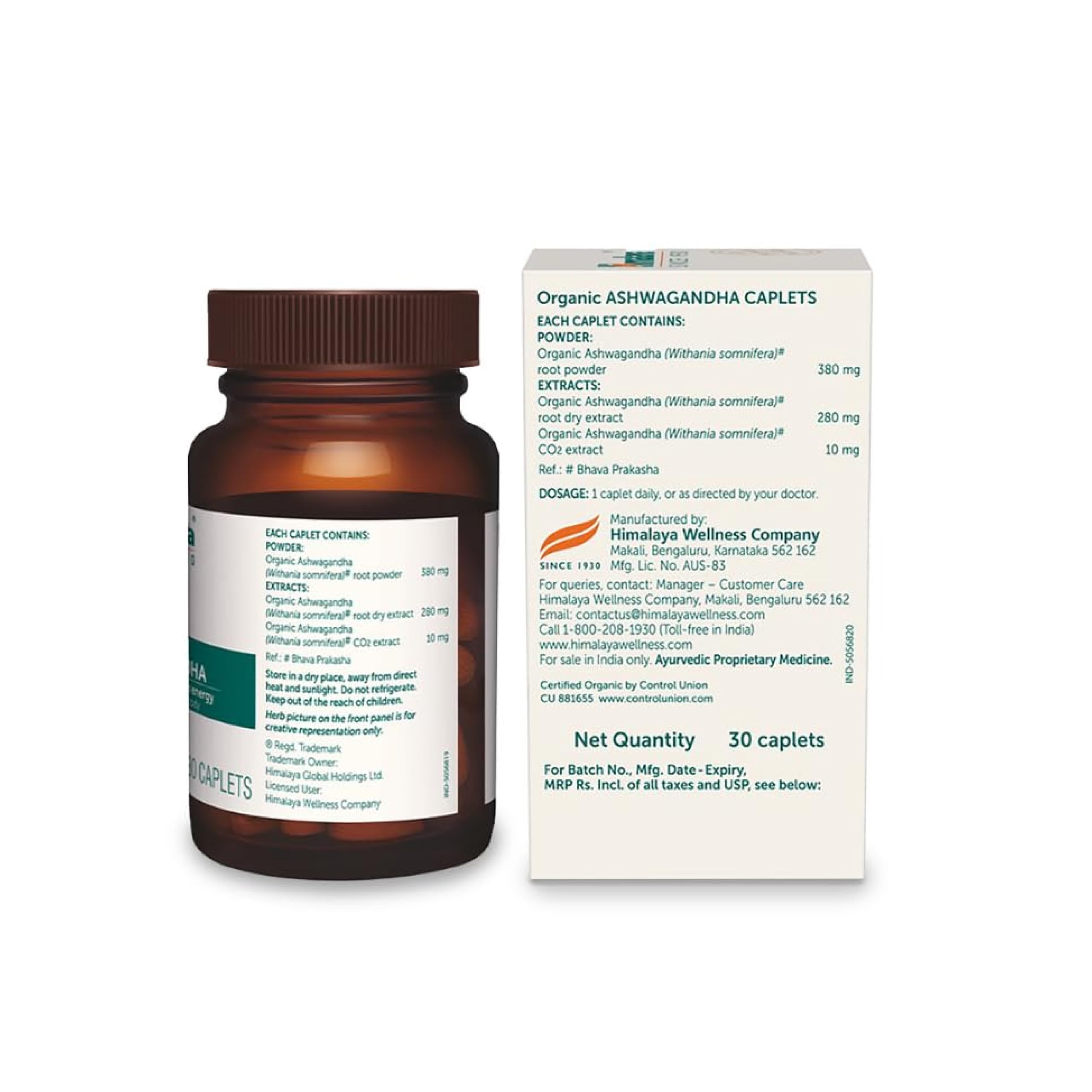Himalaya Organic Ashwagandha 670mg |Helps Release Stress | Rejuvenates Mind and Body | General Wellness | Pack of 30 — Amazon image 8
