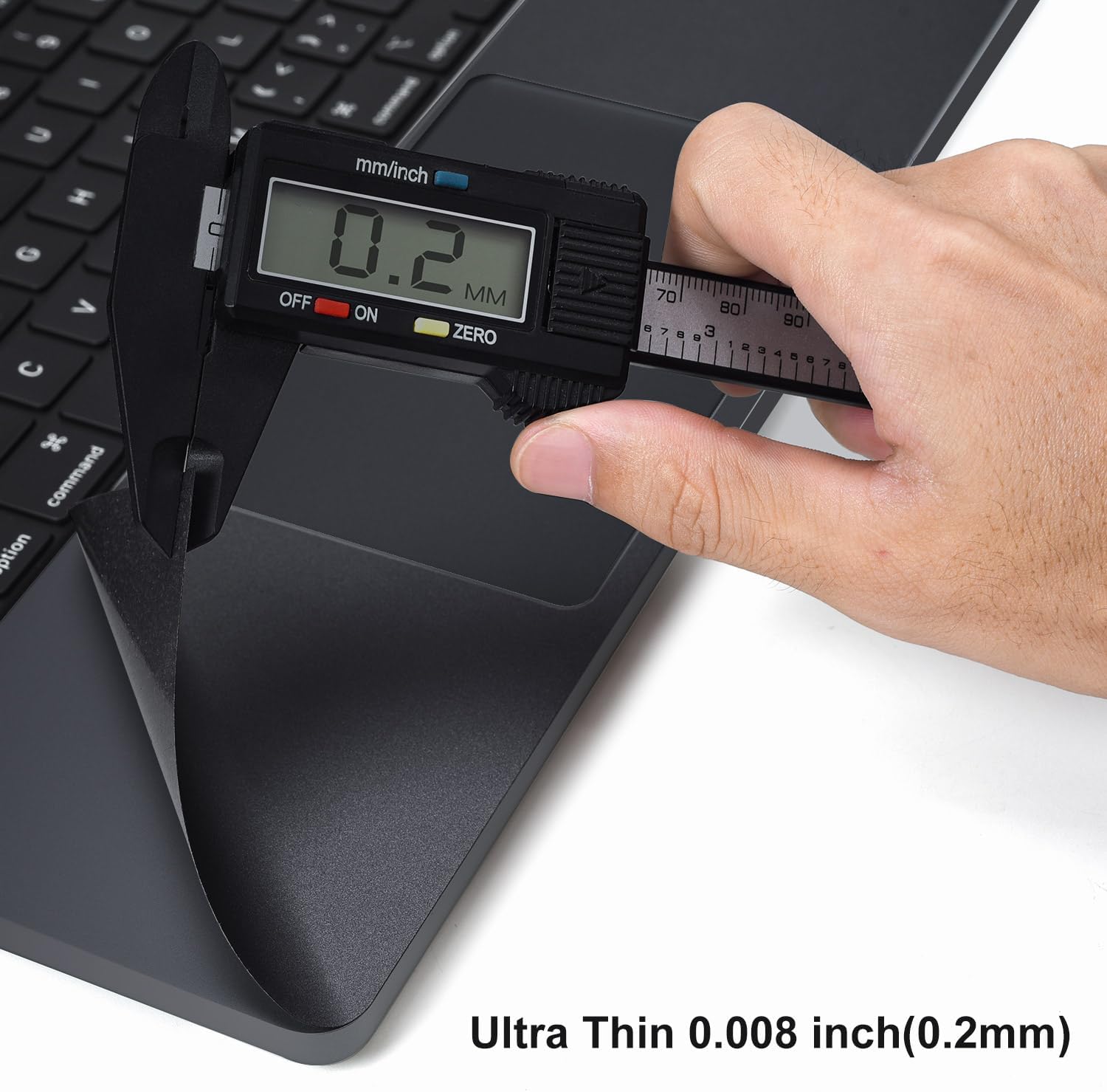 Palm Rest Cover Skin with TrackPad Protector for 2026-2023 MacBook Pro 14 Inch M5 M4 M3 Pro Max A3426 A3427 A3434 A3112 A3401 A3185 A2992 A2918,Wrist Rest Protective Decals Stickers - Space Black