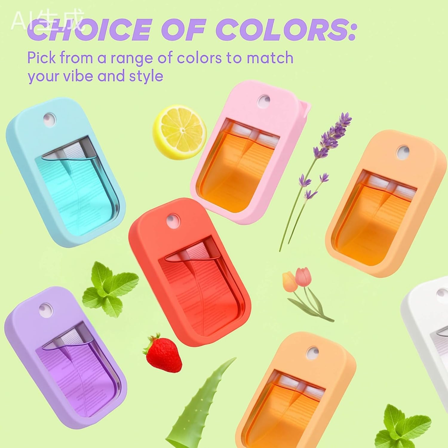 Hand Sanitizer Spray Case with Keychain, Durable Silicone Holder Compatible with Touchland Power Mist & Glow Mist (1 fl oz) - Image 6