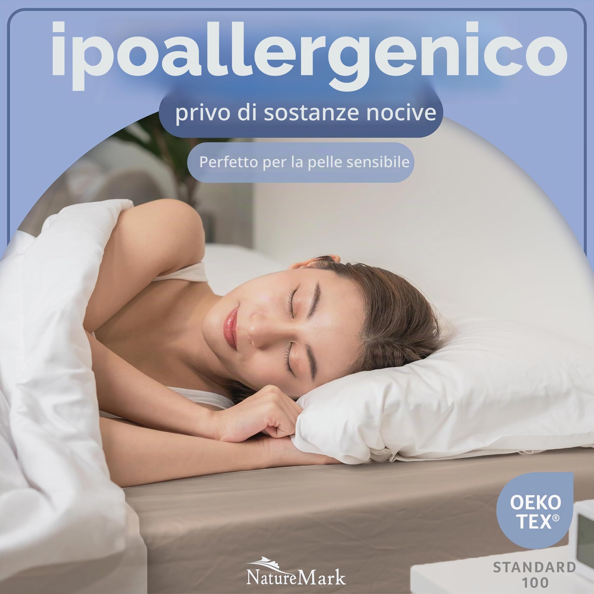 NatureMark Lenzuolo con angoli in spugna – Morbido e traspirante, delicato sulla pelle, pratico e facile da lavare, durevole e resistente, 80% cotone & 20% poliestere,180x200-200x200cm, Sabbia/Beige