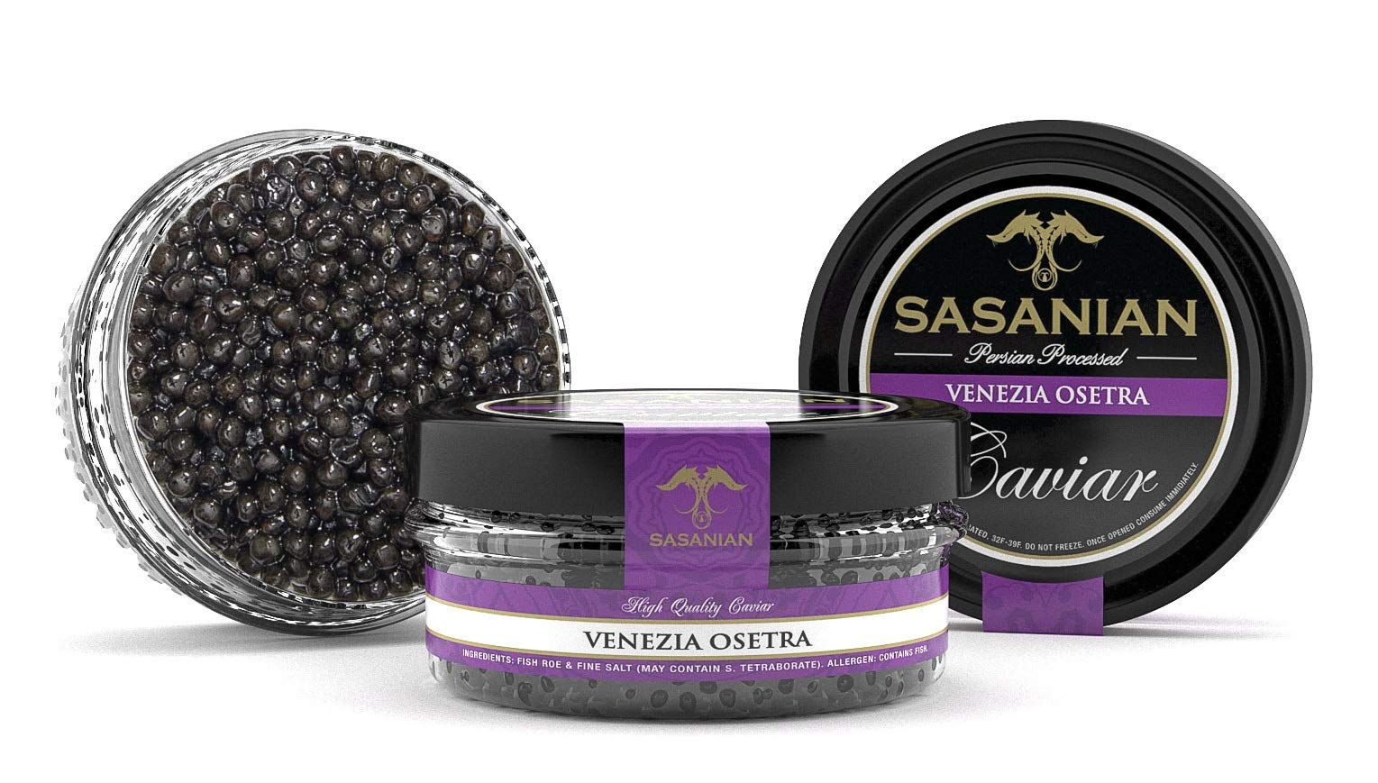 GUARANTEED OVERNIGHT! VENEZIA OSETRA Fresh Imported Italian Caviar Malossol 1oz