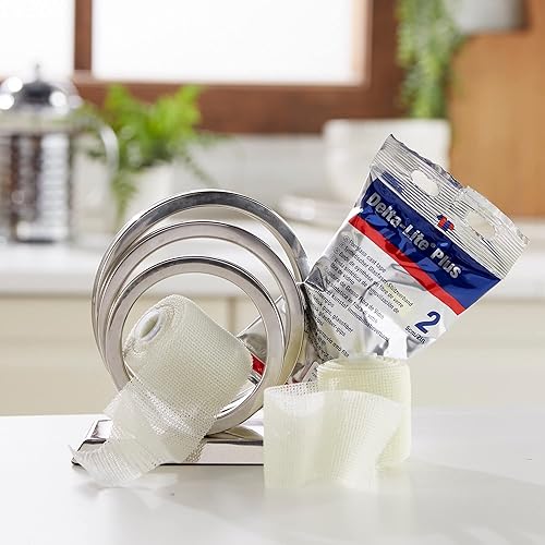 Miniatura 5 de Delta-Lite Plus 7345801 - Cinta fundida, 2 pulgadas x 12 pies, color blanco 7345801, 10 unidades